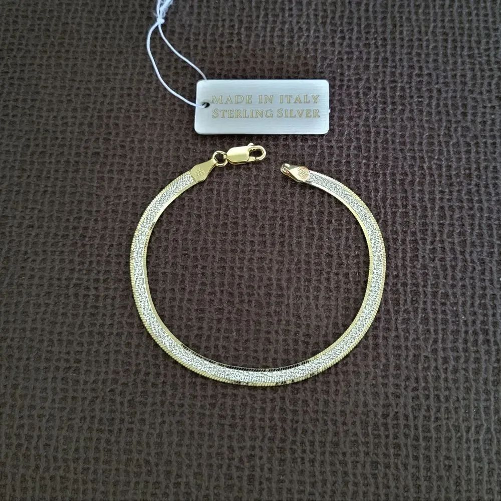 Mia Fiore Two✌️ Tone Herringbone Bracelet - NWT